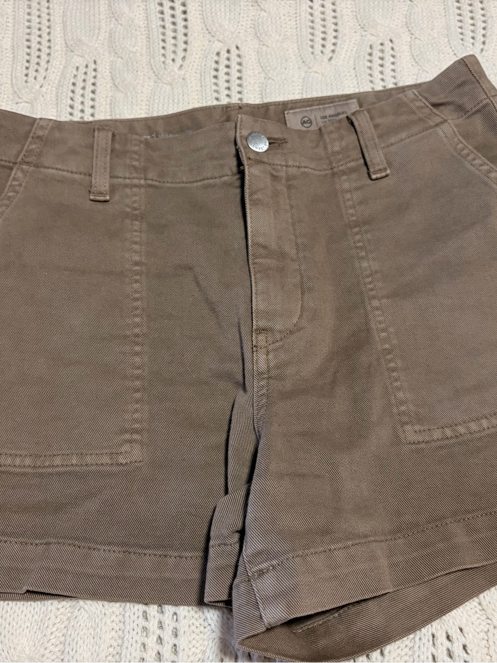 AG Adriano Goldschmied Brown Chino Shorts